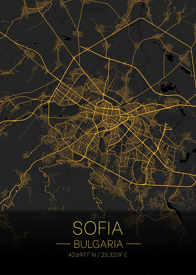 Sofia Bulgaria Citymap