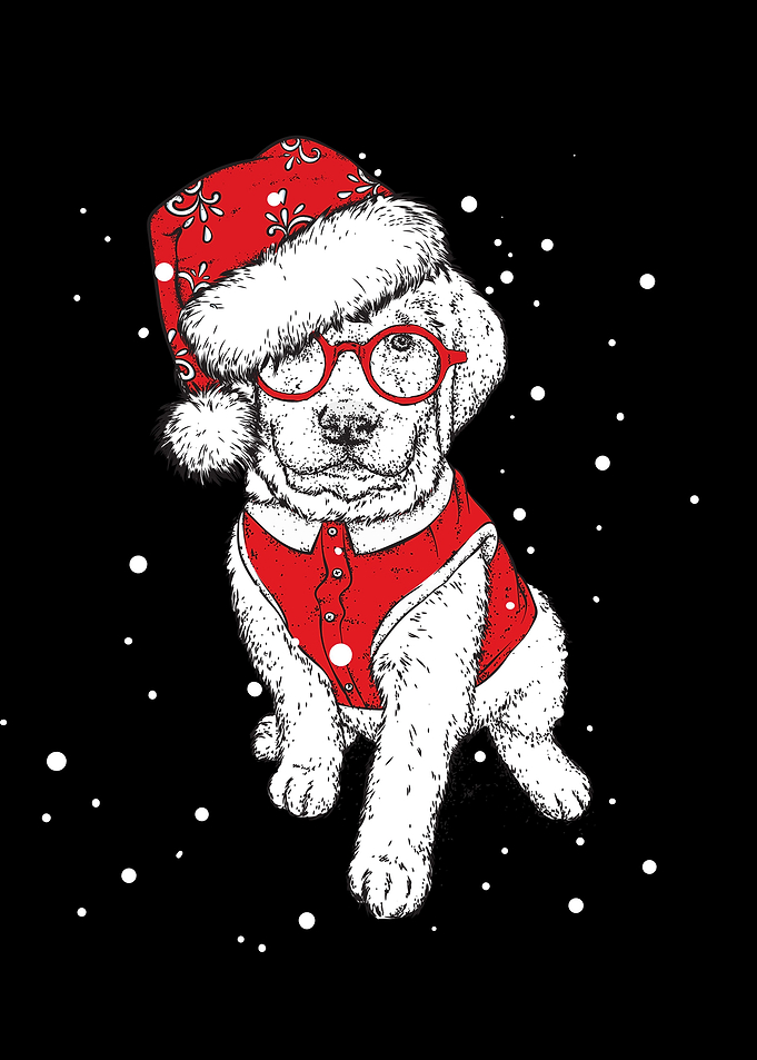happy christmas Dogs