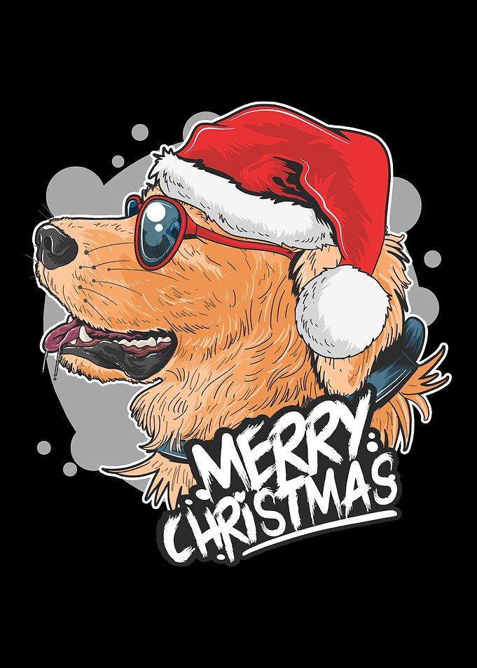 happy christmas Dogs