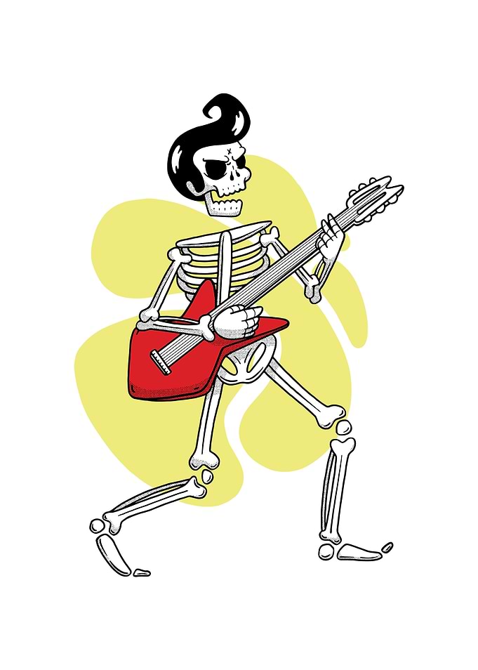 SKELETON GUITAR