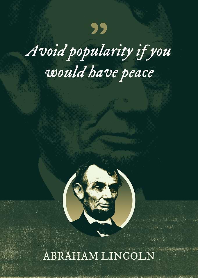 Avoid popularity if you