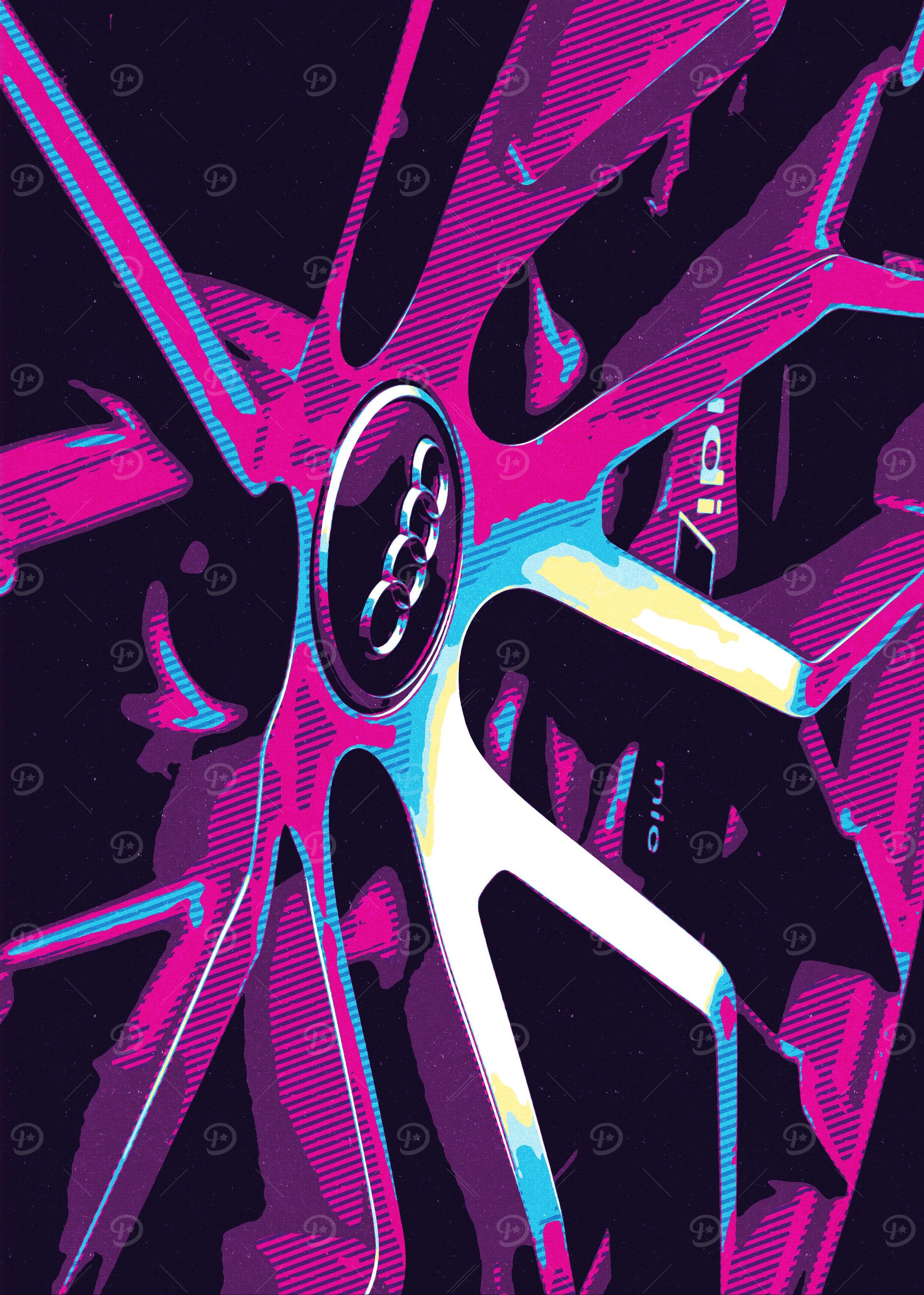 retro car rim