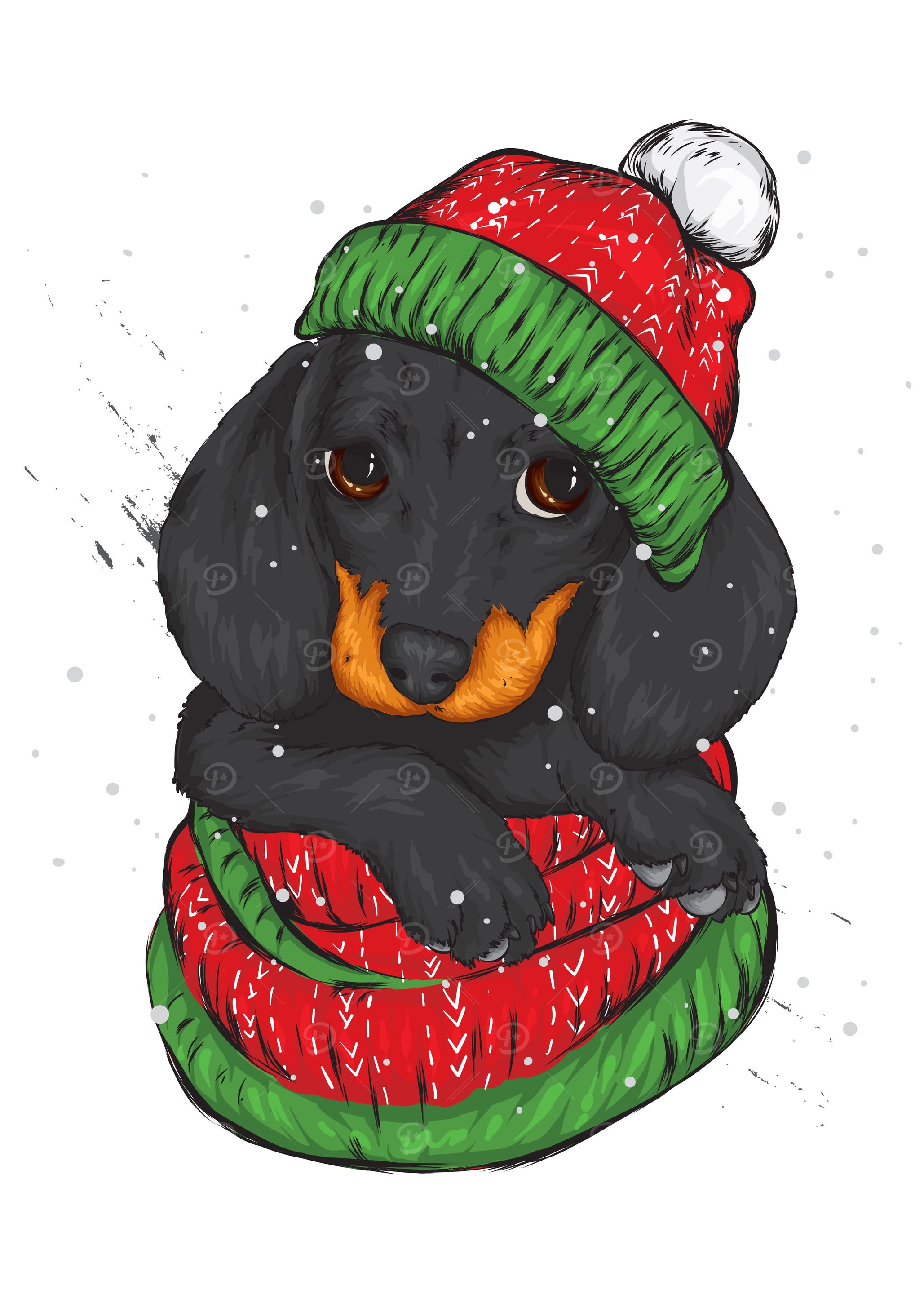 Dogs Happy Christmas