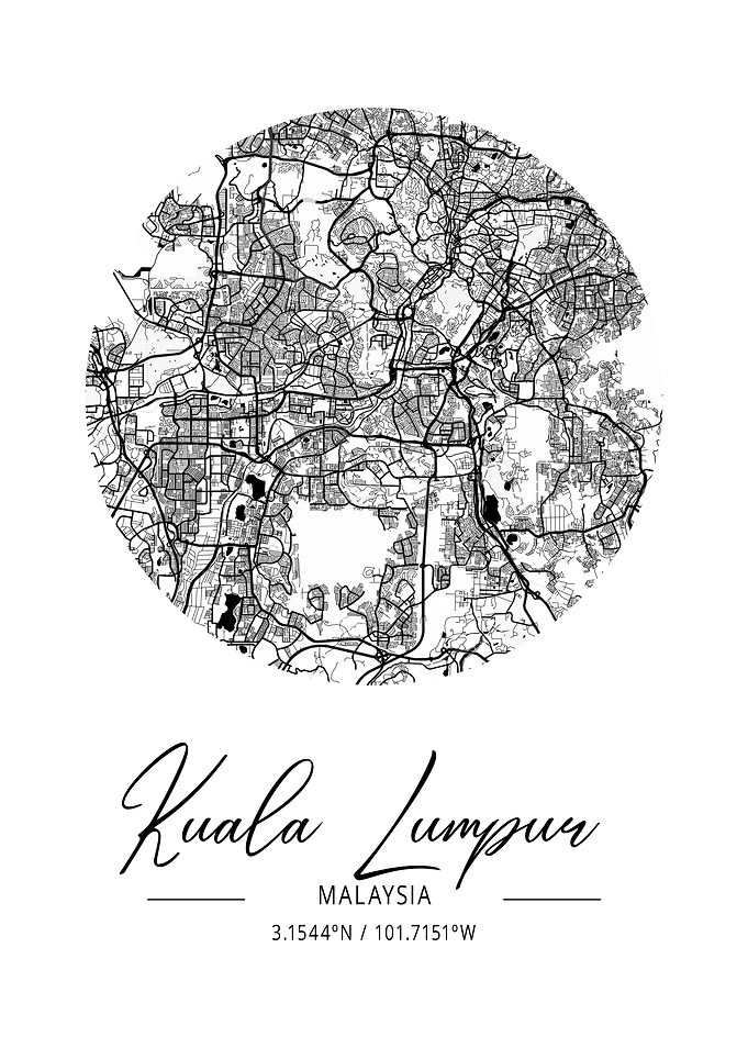Kuala Lumpur Area City Map