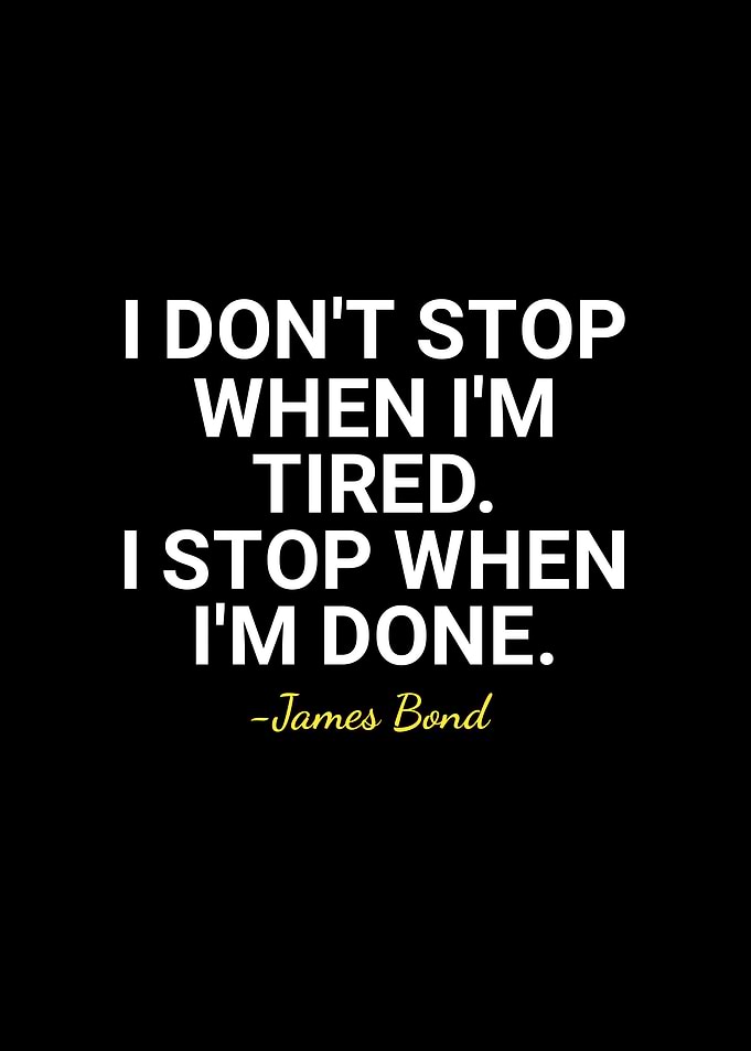 James Bond quote