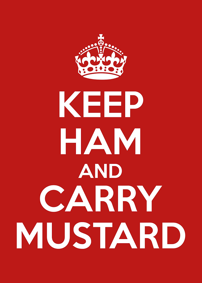 keep calm carry mustard