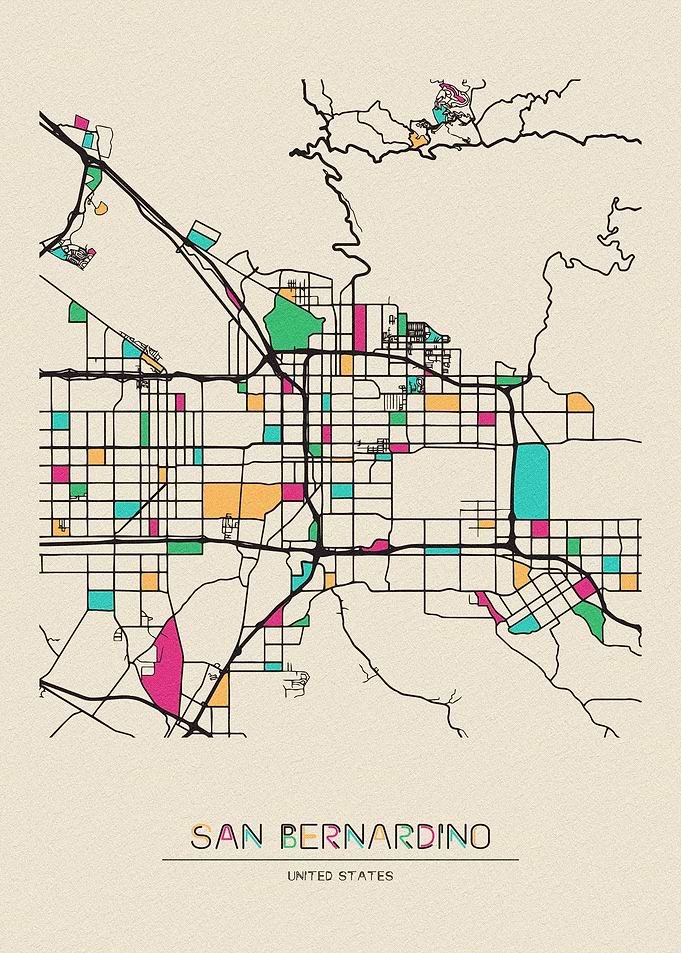 San Bernardino Map