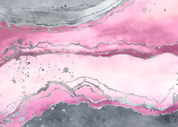 Blush rose marble pastel