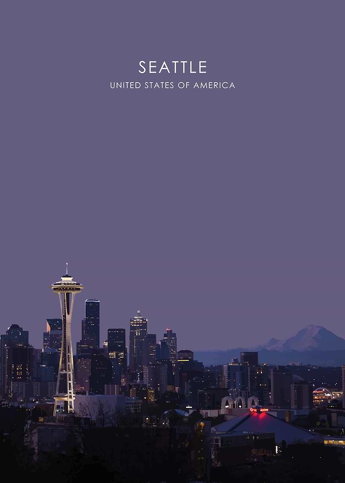 Seattle Skyline Artwork