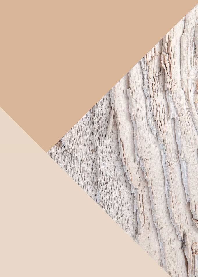 Wood meets Warm Beige Geo