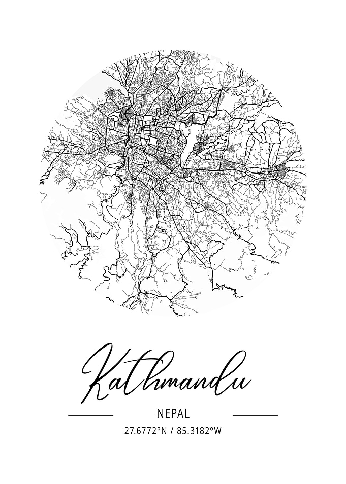 Kathmandu Area City Map