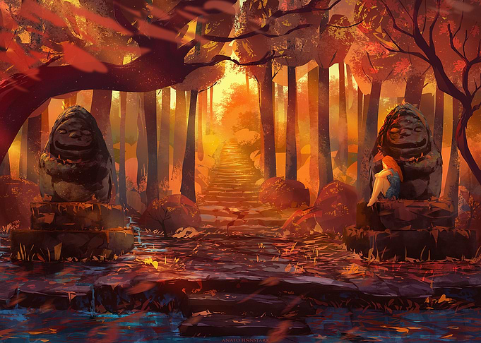 The smell of dead leaves