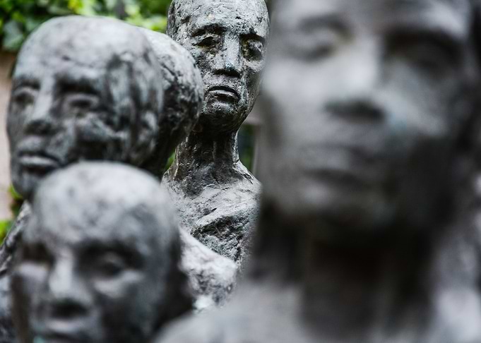 human copper statue