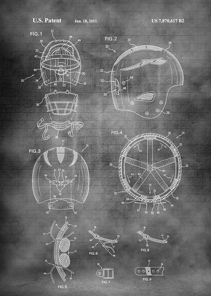 Old helmet patent