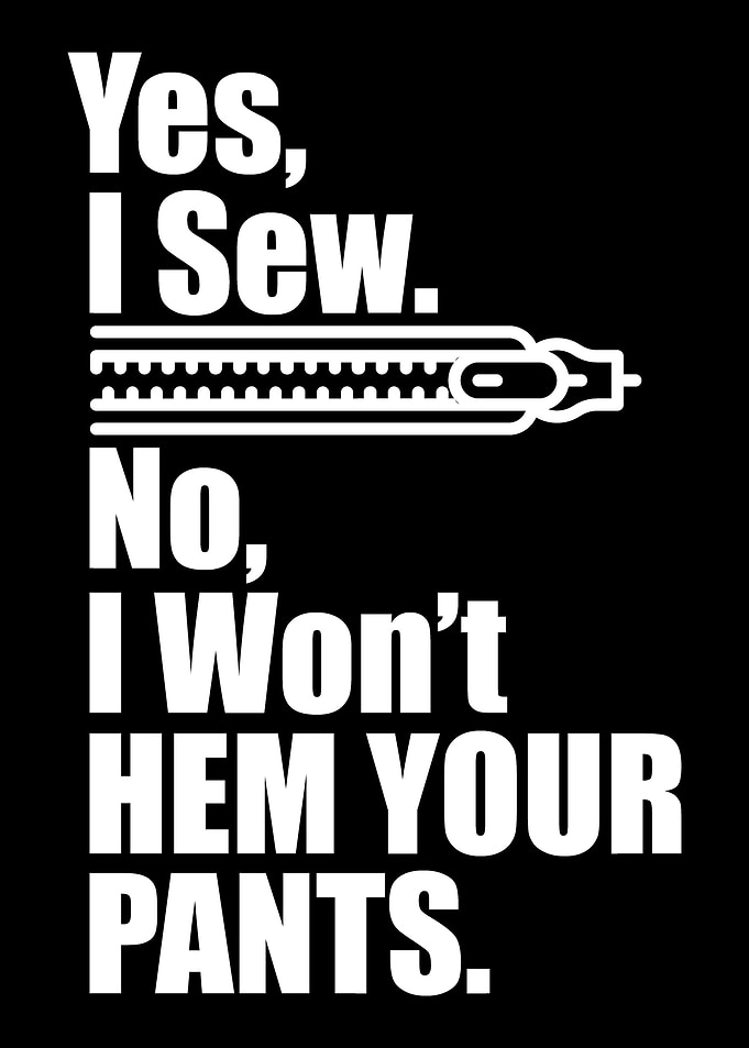 Funny sewing design