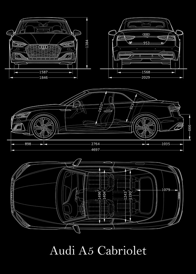 Audi A5 2019 Blueprint