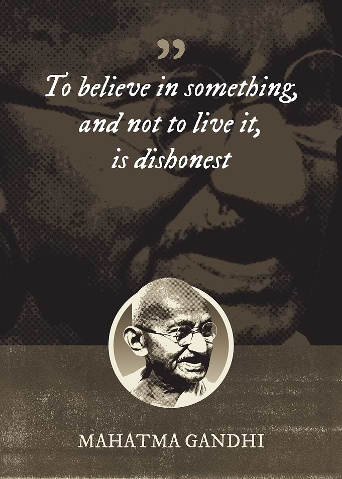 To believe in something