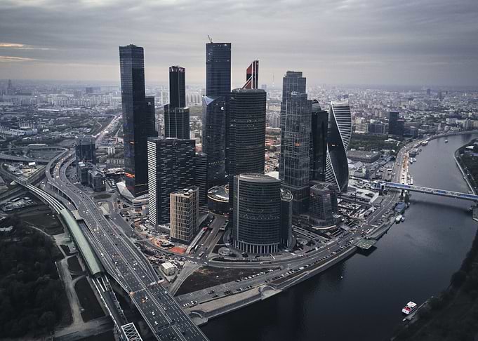 Moscow City Skyline Russia