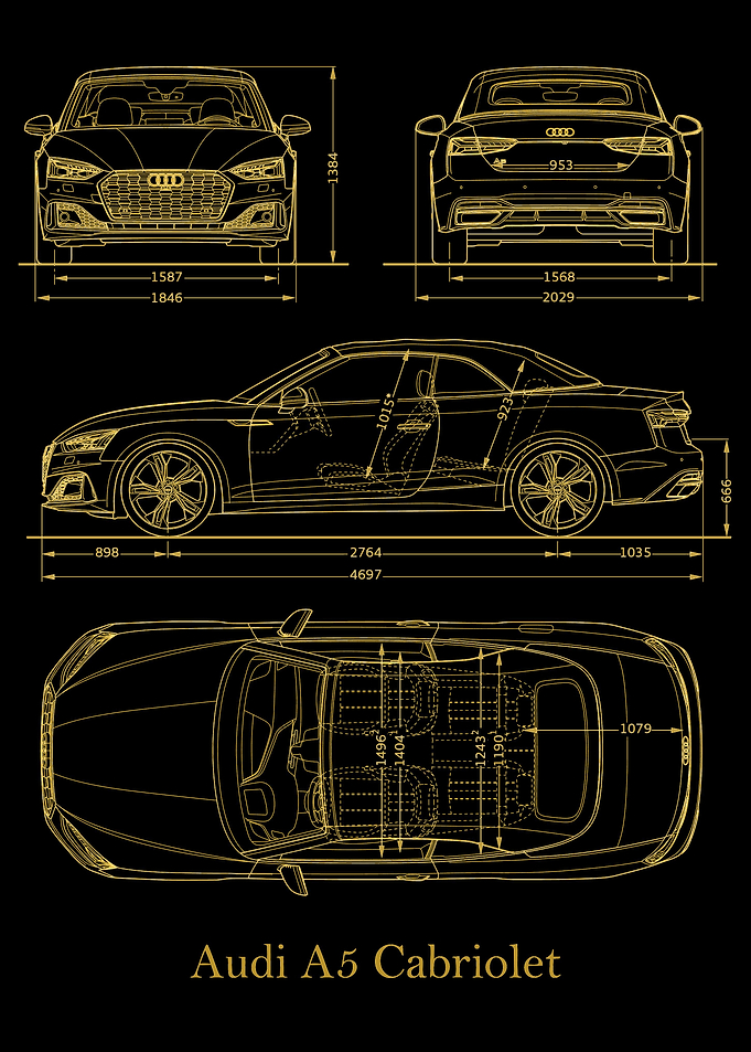 Audi A5 2019 gold
