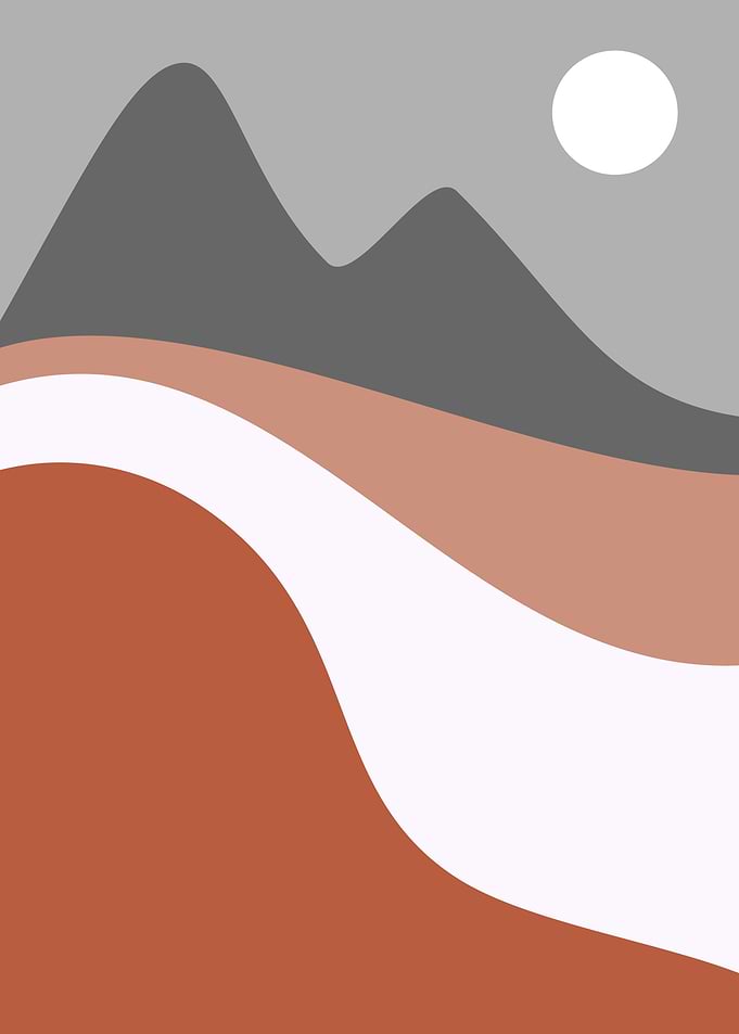 Simple flat mountain