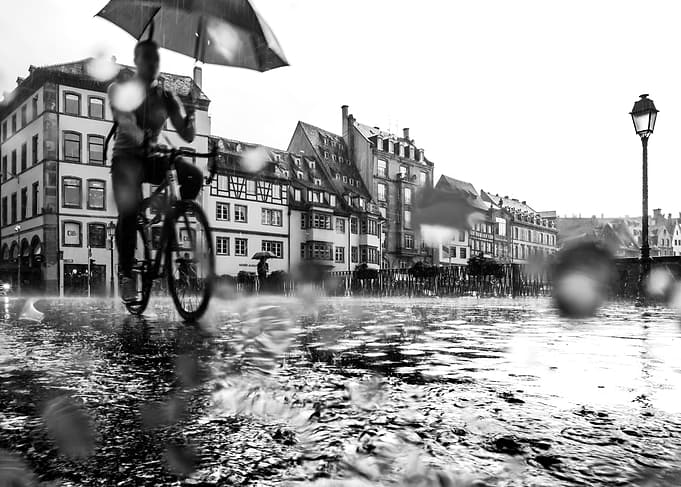 Rain in the city