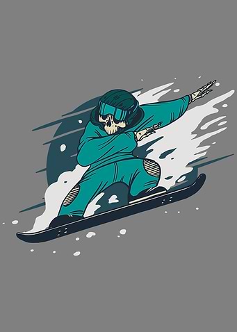 Snowboarding Skeleton
