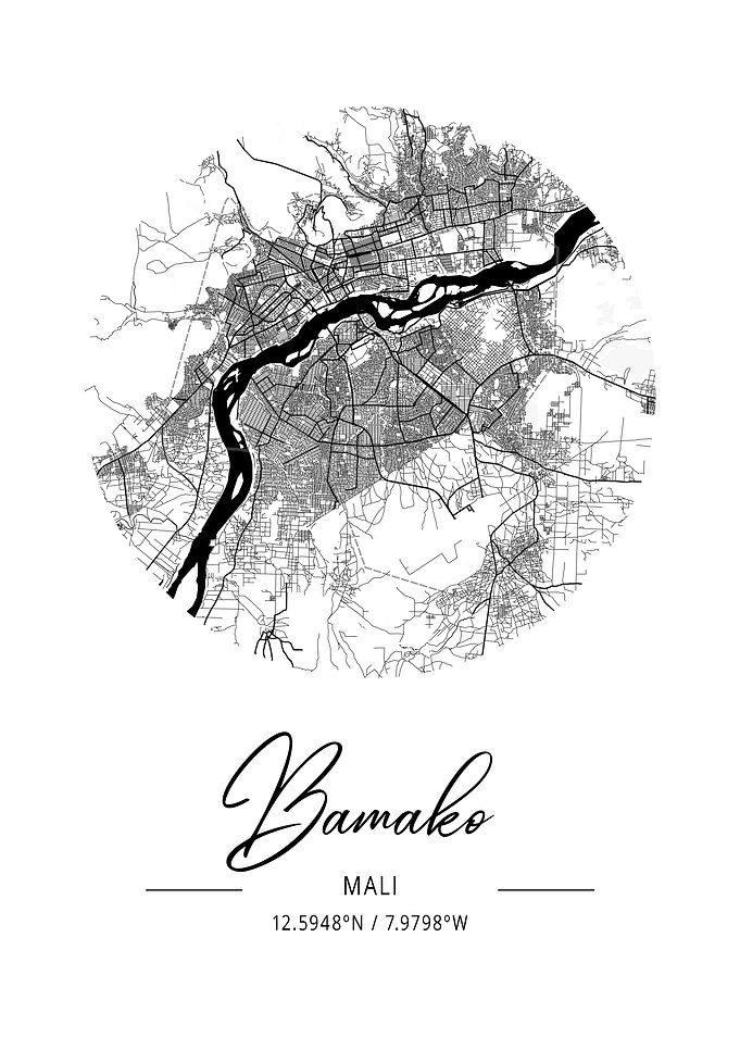 Bamako Area City Map