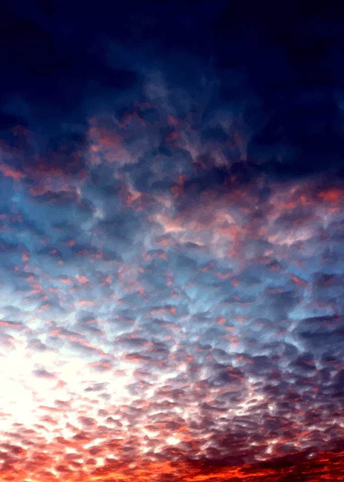 Fiery Sunrise Sky