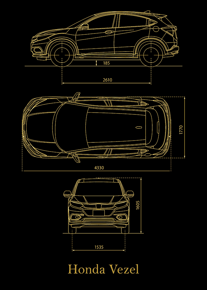 Honda Vezel 2020 gold