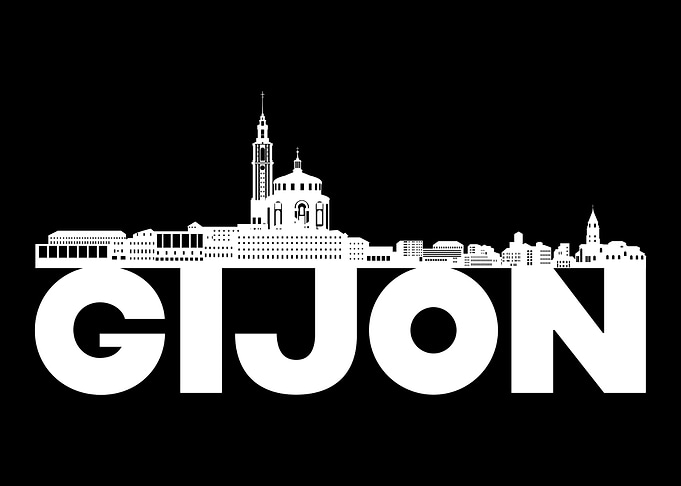 Gijon Spain Skyline Gift I