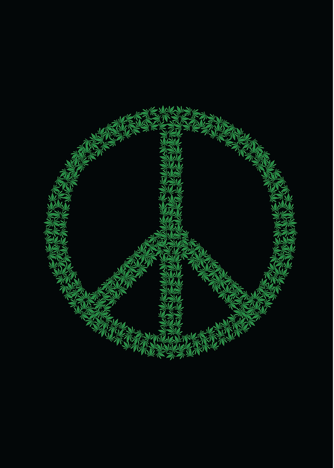 Peace weed leaf