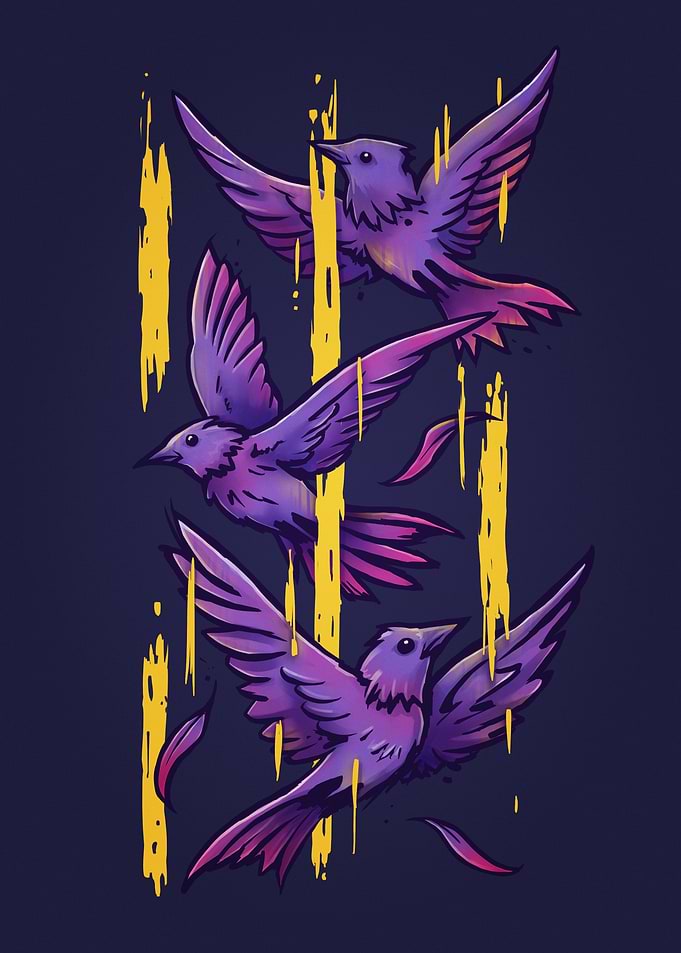 Purple Birds