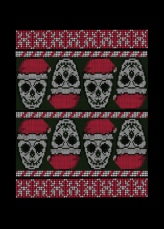 Ugly Christmas Skull