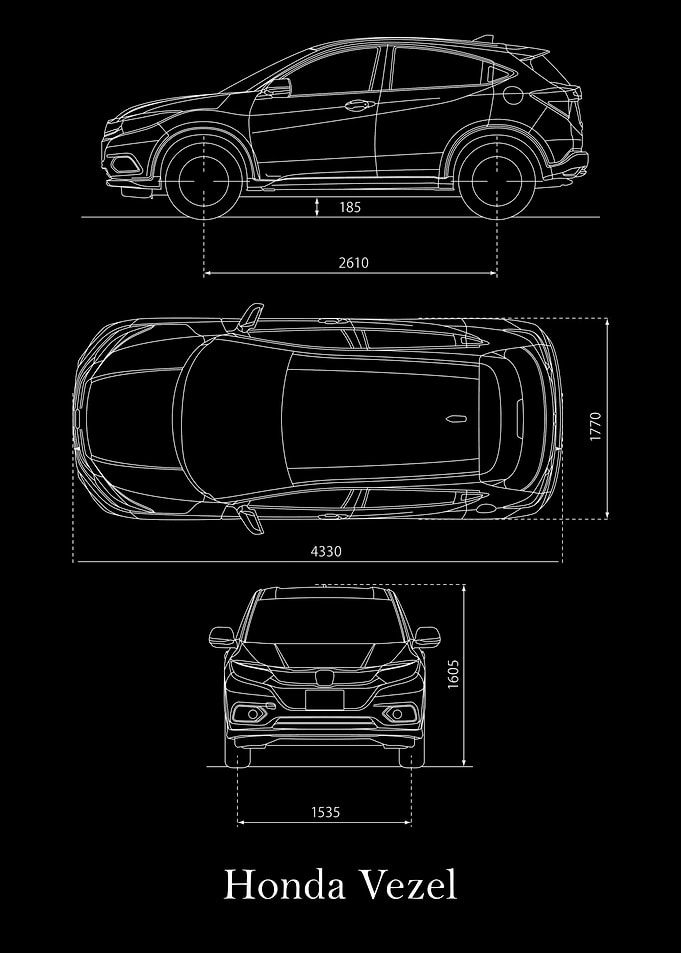 Honda Vezel 2020 Blueprint