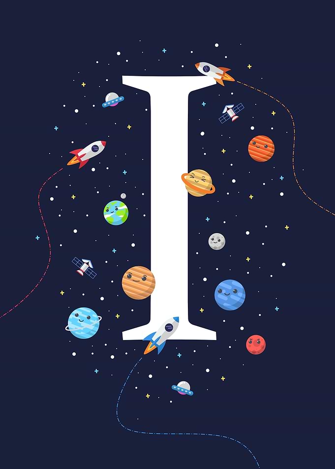 alphabet I outer space
