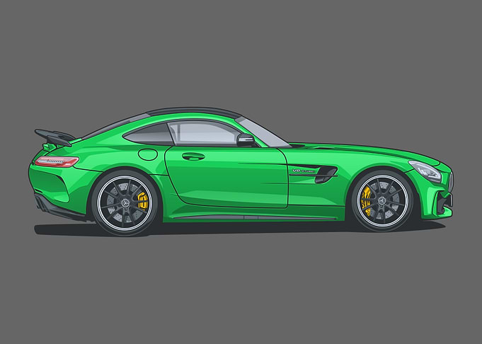 Mercedes AMG GTR draw