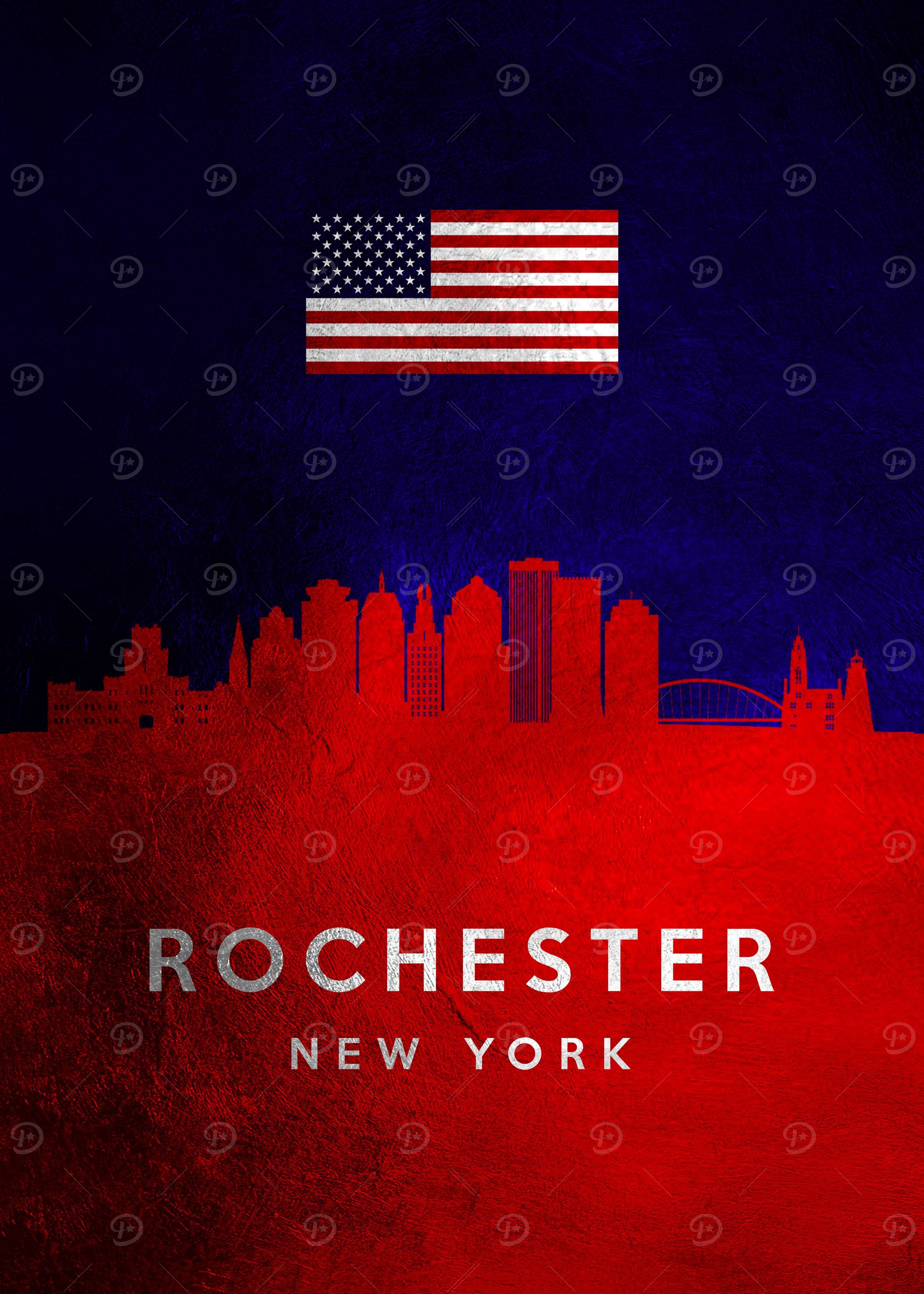 Rochester New York Skyline