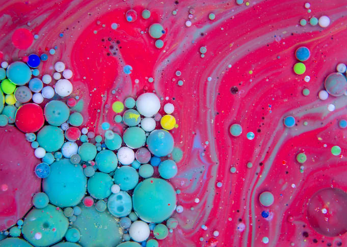 Bubbles Art Saffron