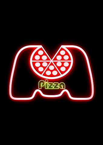 gaming with pizza