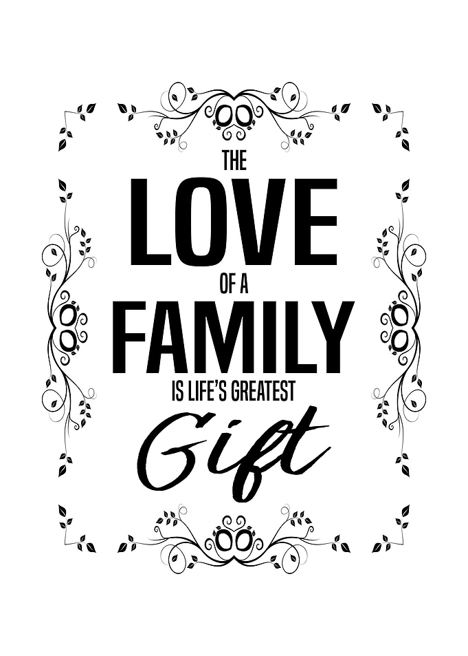 Love Family Gift Wall Art