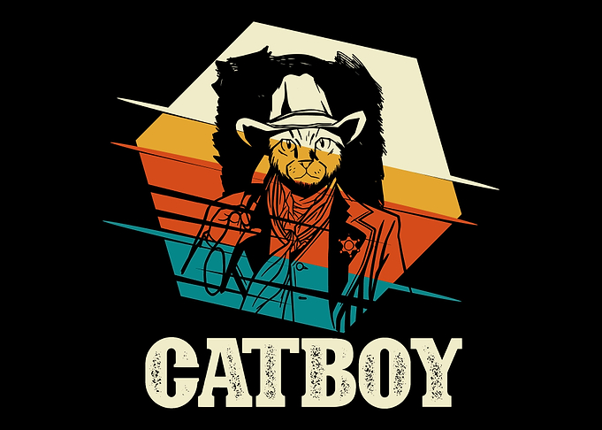 Catboy cat cowboy western