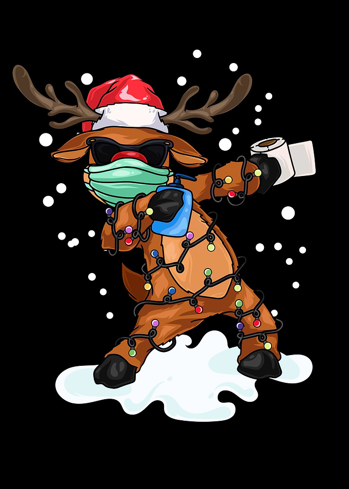 Dabbing Reindeer Wearing