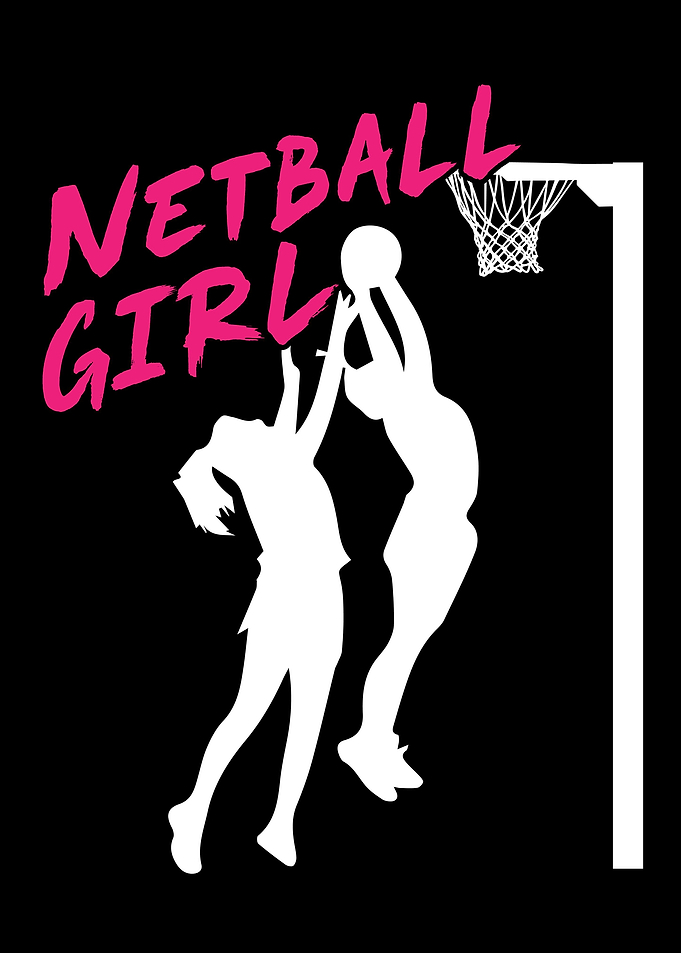 Netball Girl Women Pink