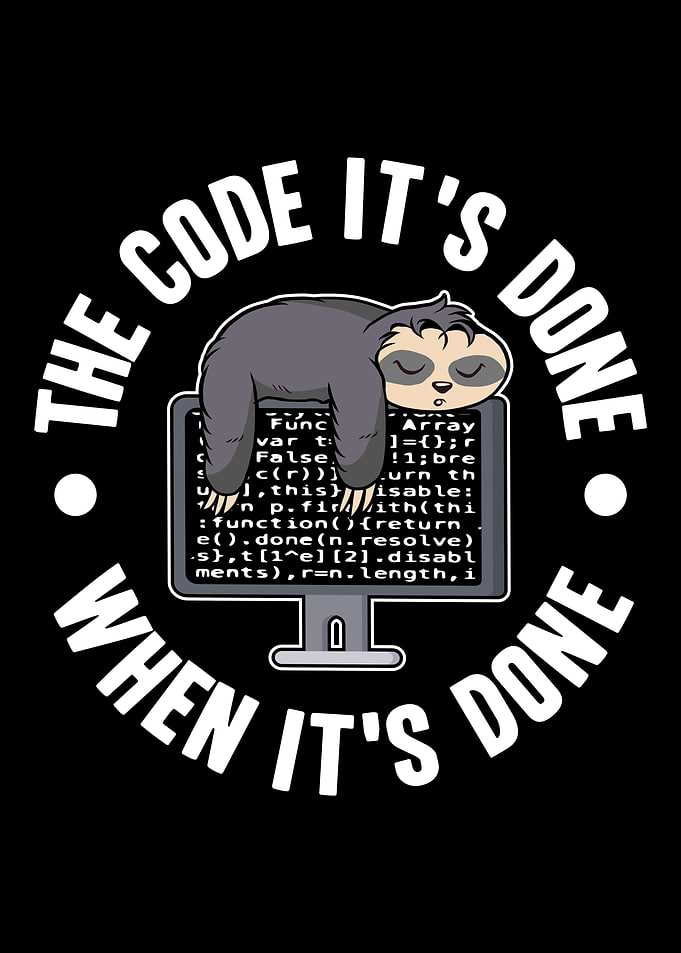 Programmer Sloth Funny