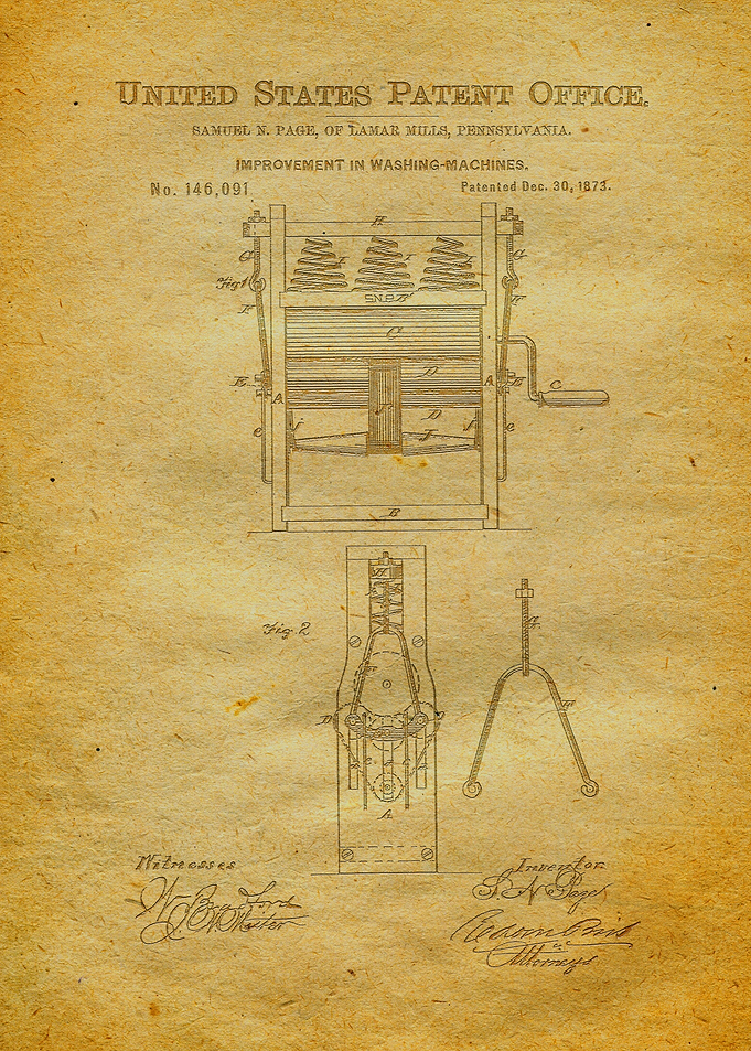 32 Washing Machine Patent