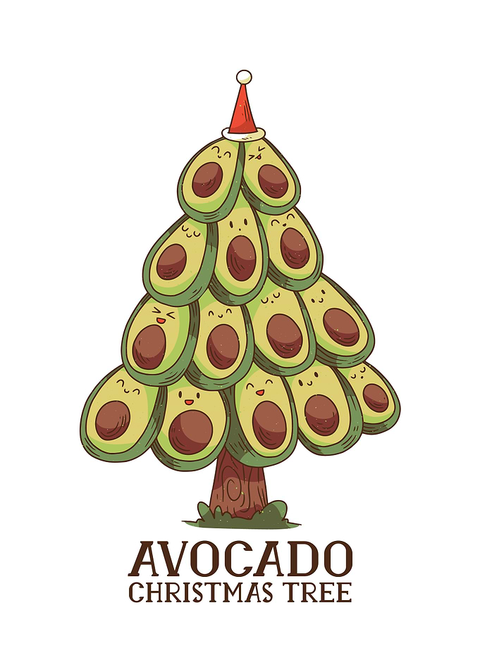 AVOCADO CHRISTMAS TREE