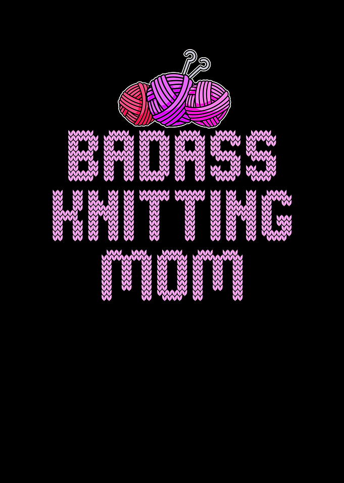 badass knitting girl