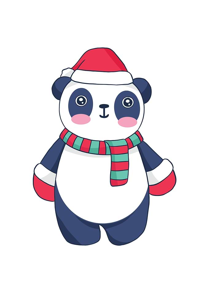 CUTE CHRISTMAS PANDA