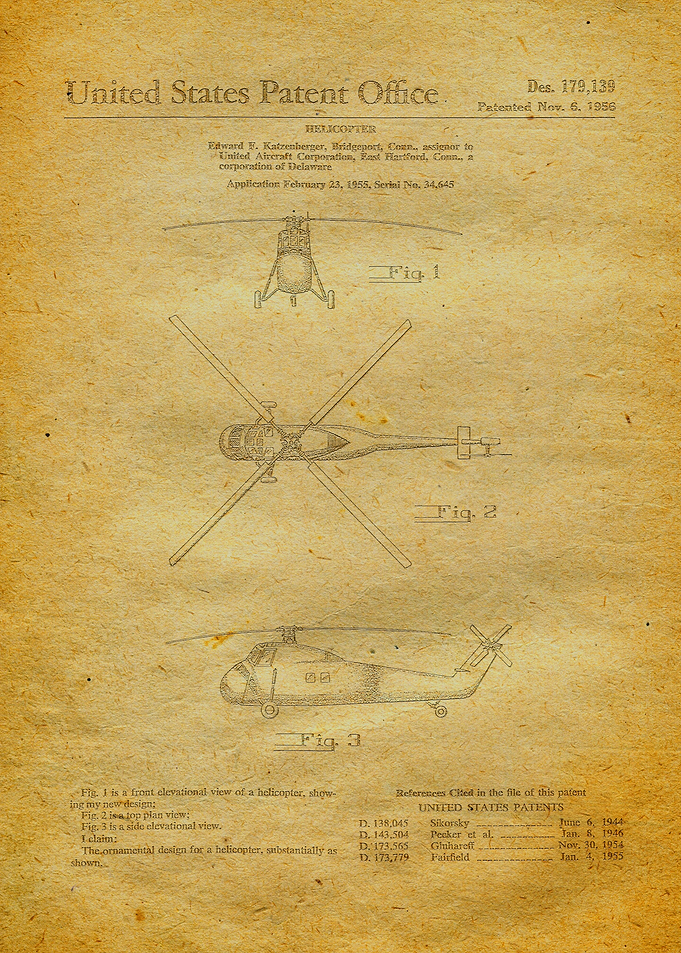 31 Helicopter Patent 1956