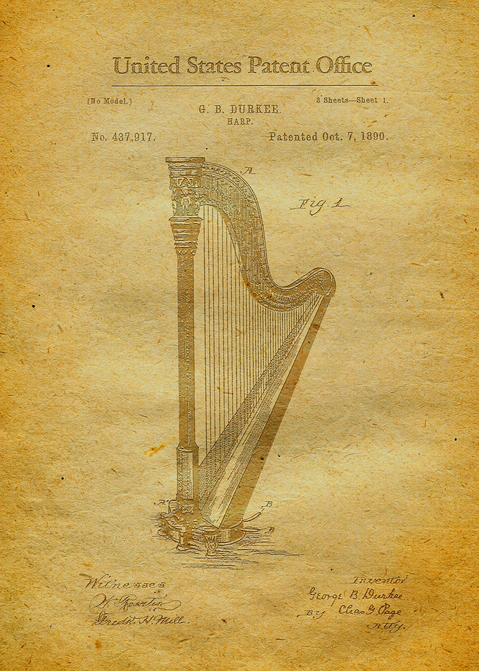 40 Harp Patent 1890